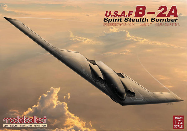 MCUA72201 - 1/72 ModelCollect U.S.A.F. B-2A Spirit Stealth Bomber