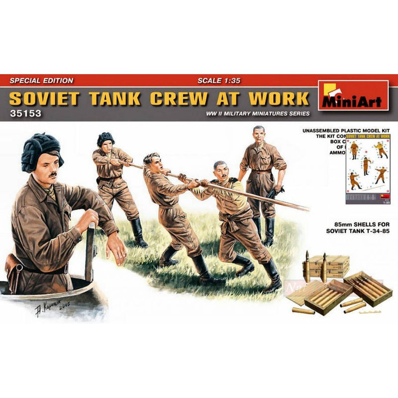 ASSEMBLY KIT COMPATIBLE WITH SOVIET TANK CREW AT WORK KIT 1:35 MINIART MIN35153