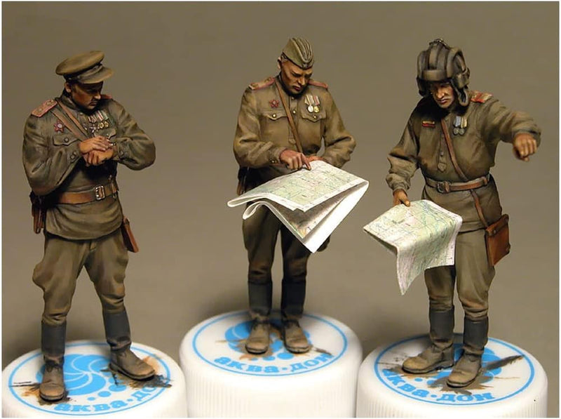 Mini Art MA35365 1/35 Soviet Army Officer for Field Meetings, Set of 5, Special Edition, Plastic Model