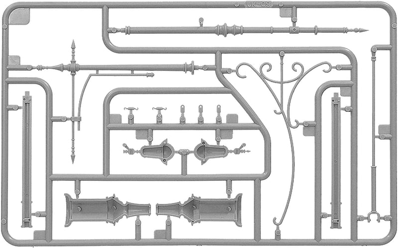 MiniArt 1:35 Scale Tram Supports & Street Lamps Plastic Model Kit