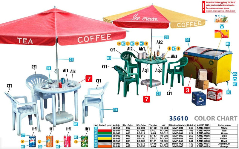 MiniArt Modern Street Café