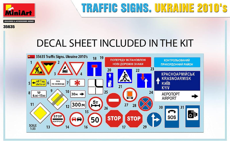 MiniArt Traffic Signs Kukraine 2010s