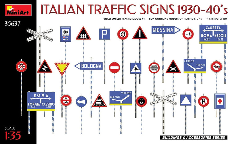 MiniArt Italian Traffic Signs 1930-40s