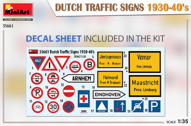 1/35 Miniart Dutch Traffic Signs 1930-40s