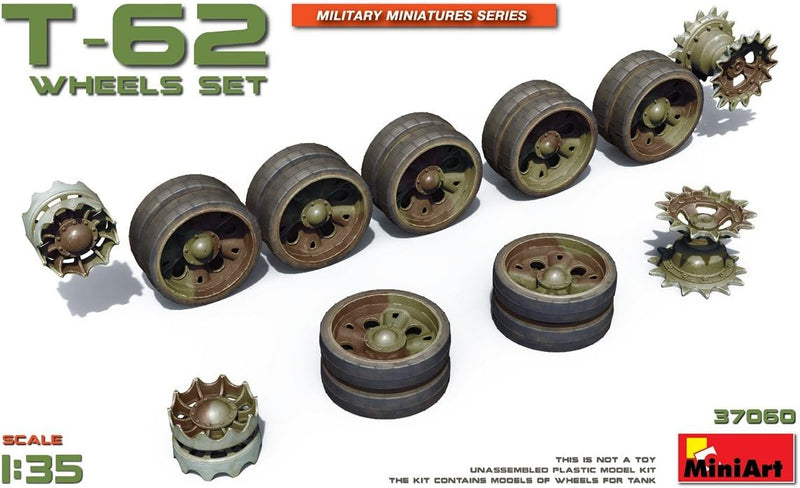 MiniArt T-62 Wheels Set