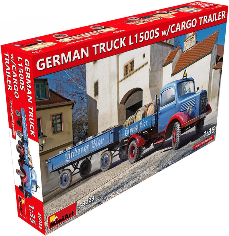 MiniArt German Truck L1500s with Cargo Trailer