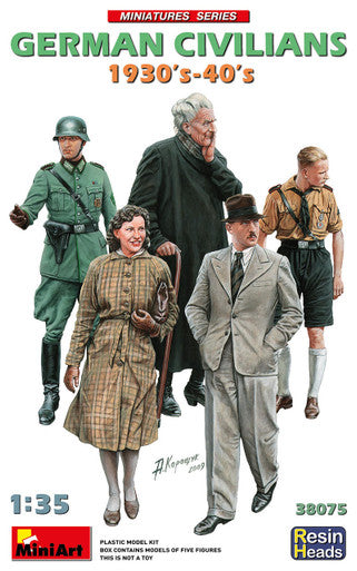 1/35 MiniArt German Civilians 1930-40s (Resin Heads)