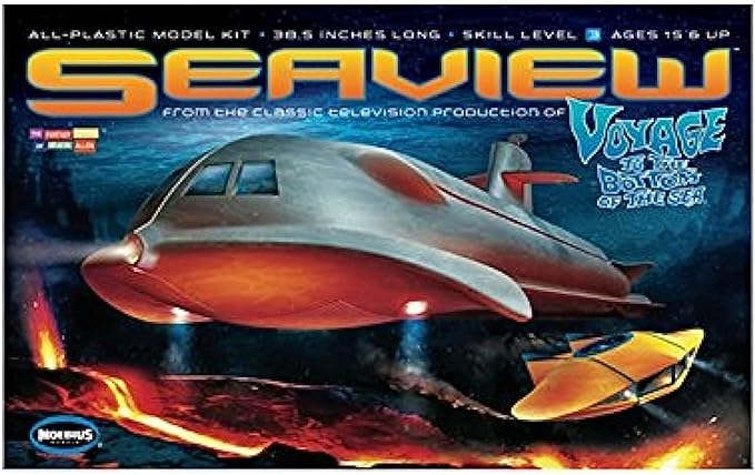 Voyage To the Bottom of the Sea SEAVIEW Submarine 39 Inch Long Model Kit 707 by Moebius Models 1/128