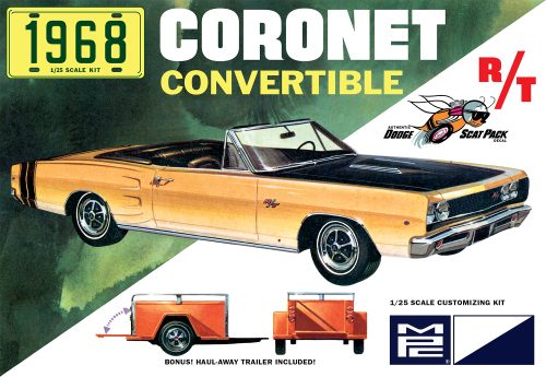'68 Dodge Coronet Conv. w/trlr 1:25