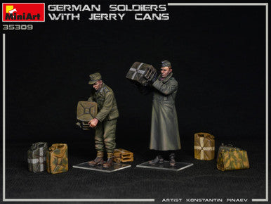 1/35 Miniart German Soldiers (2) w/8 Jerry Cans