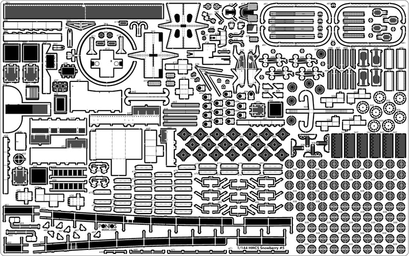 HMCS Snowberry Flower Class Detail up set