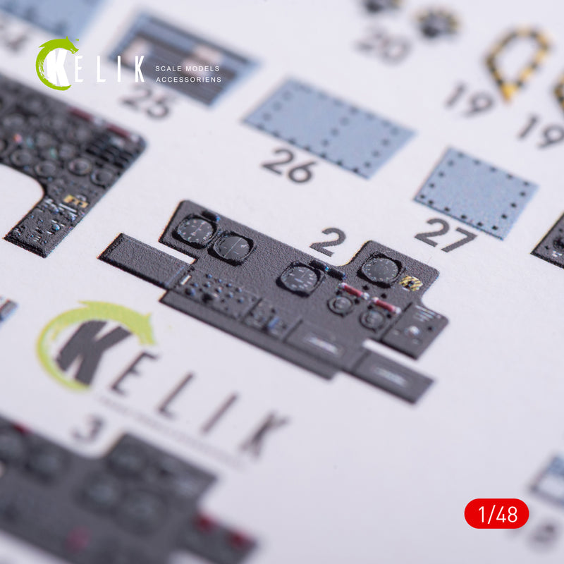 Reskit OV-10A Bronco interior 3D decals for Icm kit  (1/48)