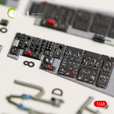 1/48 Kelik F-16C Fighting Falcon interior 3D decals for Kinetic kit