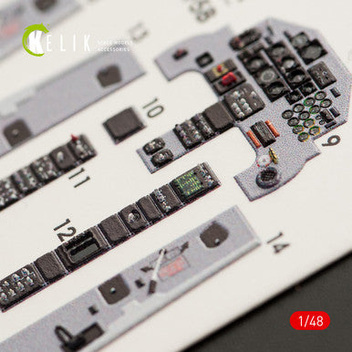 1/48 Kelik F-5B Freedom Fighter interior 3D decals for Kinetic kit