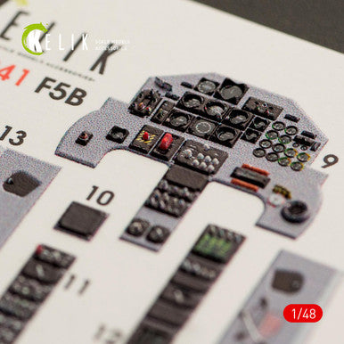 1/48 Kelik F-5B Freedom Fighter interior 3D decals for Kinetic kit