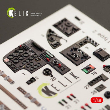 1/48 Reskit Bristol Beaufort Mk.1 Type 2 Interior 3D Decals for ICM Kit