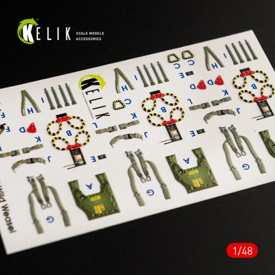 1/48 Kelik F-4G  interior 3D decals for Meng  kit