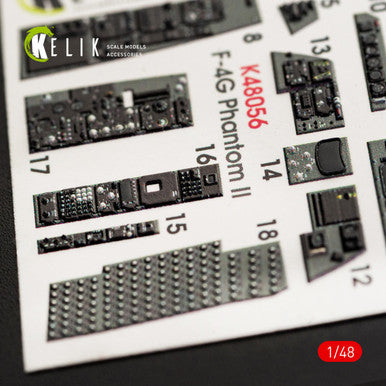 1/48 Kelik F-4G  interior 3D decals for Meng  kit