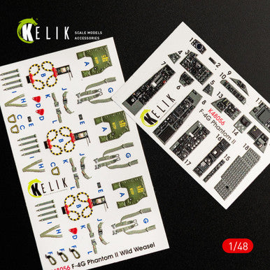 1/48 Kelik F-4G  interior 3D decals for Meng  kit