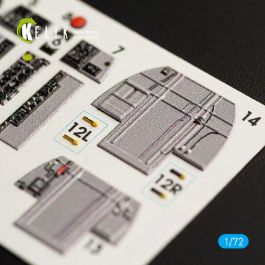 1/72 Kelik RF-4E Phantom II interior 3D decals for Hasegawa kit