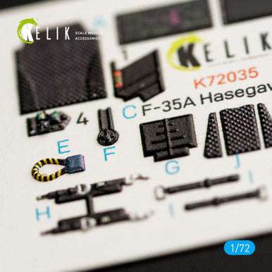 1/72 Kelik F-35A  interior 3D decals for Hasegawa kit