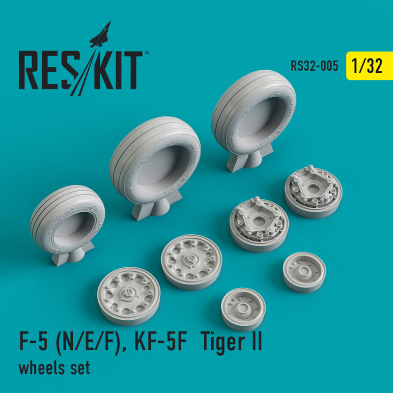 Reskit F-5 (N/E/F), KF-5F  Tiger II wheels set (1/32)