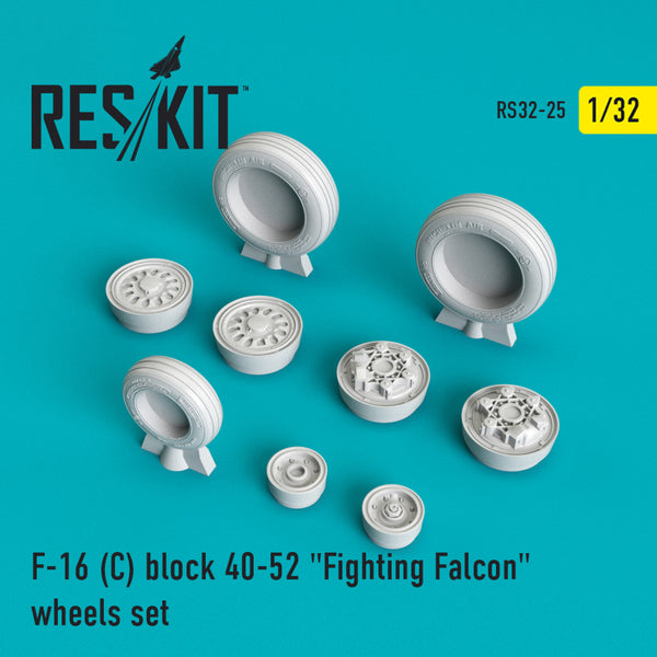 Reskit F-16 (C) block 40-52 "Fighting Falcon" wheels set (1/32)