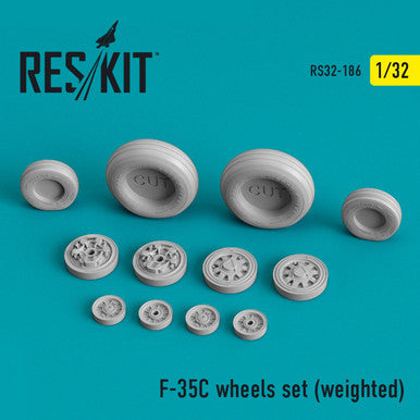 1/32 Reskit F-35C Lightning II wheels set (weighted)