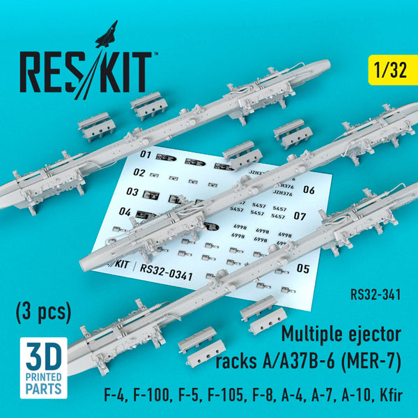 Reskit Multiple ejector racks A/A37B-6 (MER-7) (3 pcs)