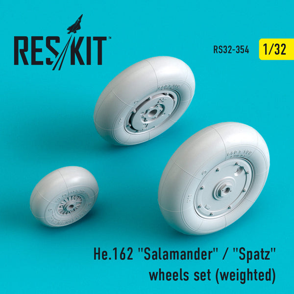 Reskit He.162 "Salamander" / "Spatz" wheels set (weighted)