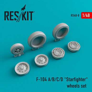 1/48 Reskit Lockheed F-104 A/B/C/D Starfighter wheels set