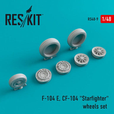 1/48 Reskit Lockheed F-104 E, CF-104 Starfighter wheels set