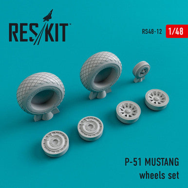 1/48 Reskit North American P-51 MUSTANG wheels set