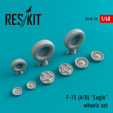 1/48 Reskit McDonnell Douglas F-15 (A/B) Eagle (Weighted) wheels set