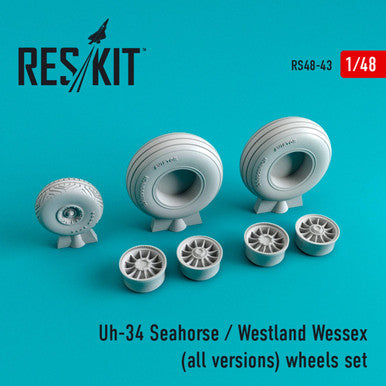 1/48 Reskit Uh-34 Seahorse / Westland Wessex  (all versions) wheels set