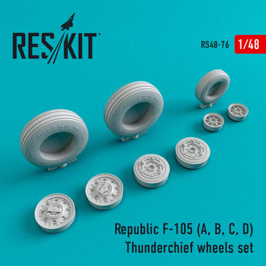 1/48 Reskit Republic F-105 (A, B, C, D) Thunderchief wheels set