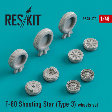 1/48 Reskit F-80 Shooting Star (Type 3) wheels set