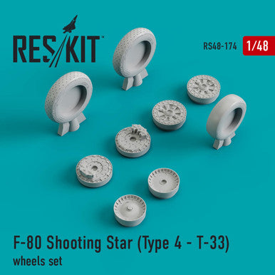 1/48 Reskit F-80 Shooting Star Type 4 - (T-33) wheels set