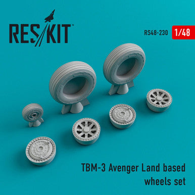 1/48 Reskit TBM-3 Avenger Land based wheels set