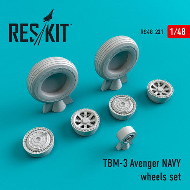 1/48 Reskit TBM-3 Avenger NAVY wheels set