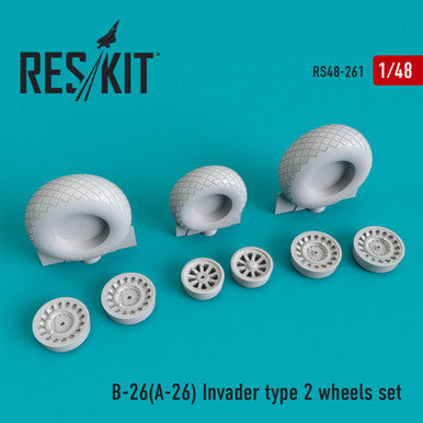 1/48 Reskit B-26(A-26)  Invader type 2 wheels set