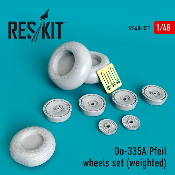 Reskit Do-335? Pfeil wheels set (weighted) (1/48)