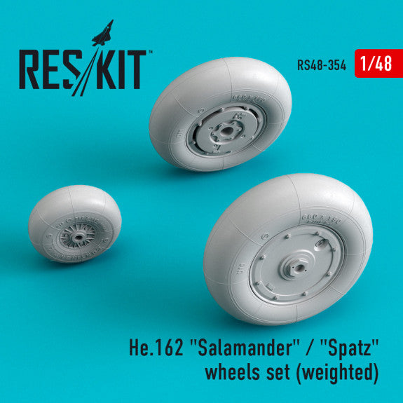 Reskit He.162 "Salamander" / "Spatz" wheels set (weighted)