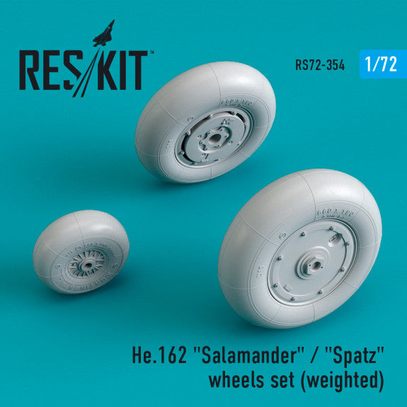 Reskit He.162 "Salamander" / "Spatz" wheels set (weighted)