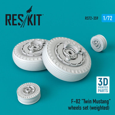 1/72 Reskit F-82 Twin Mustang wheels set