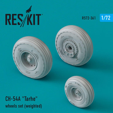 1/72 Reskit CH-54A Tarhe wheels set (weighted)