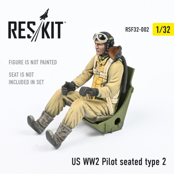 Reskit US WW2 Pilot seated type 2 (1/32)