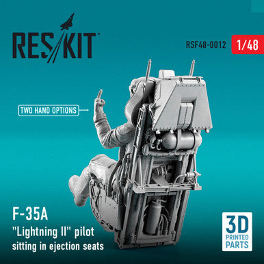 1/48 Reskit USAF pilots F-35A Lightning II sitting in ejection seats