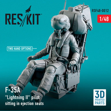 1/48 Reskit USAF pilots F-35A Lightning II sitting in ejection seats