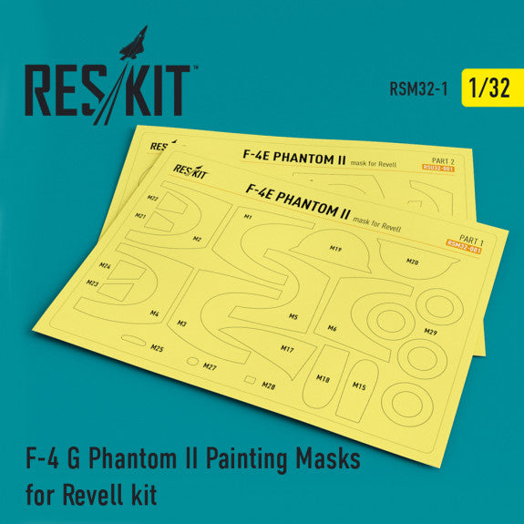 Reskit F-4 G Phantom II Painting Masks for Revell  kit (1/32)